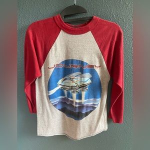 Vintage Journey Escape Tour 1982 Concert Raglan T Shirt SMALL Authentic
